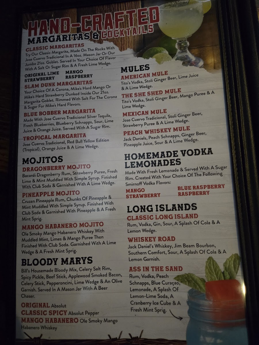 Menu Wild Bill's Sports Saloon - Blaine-1