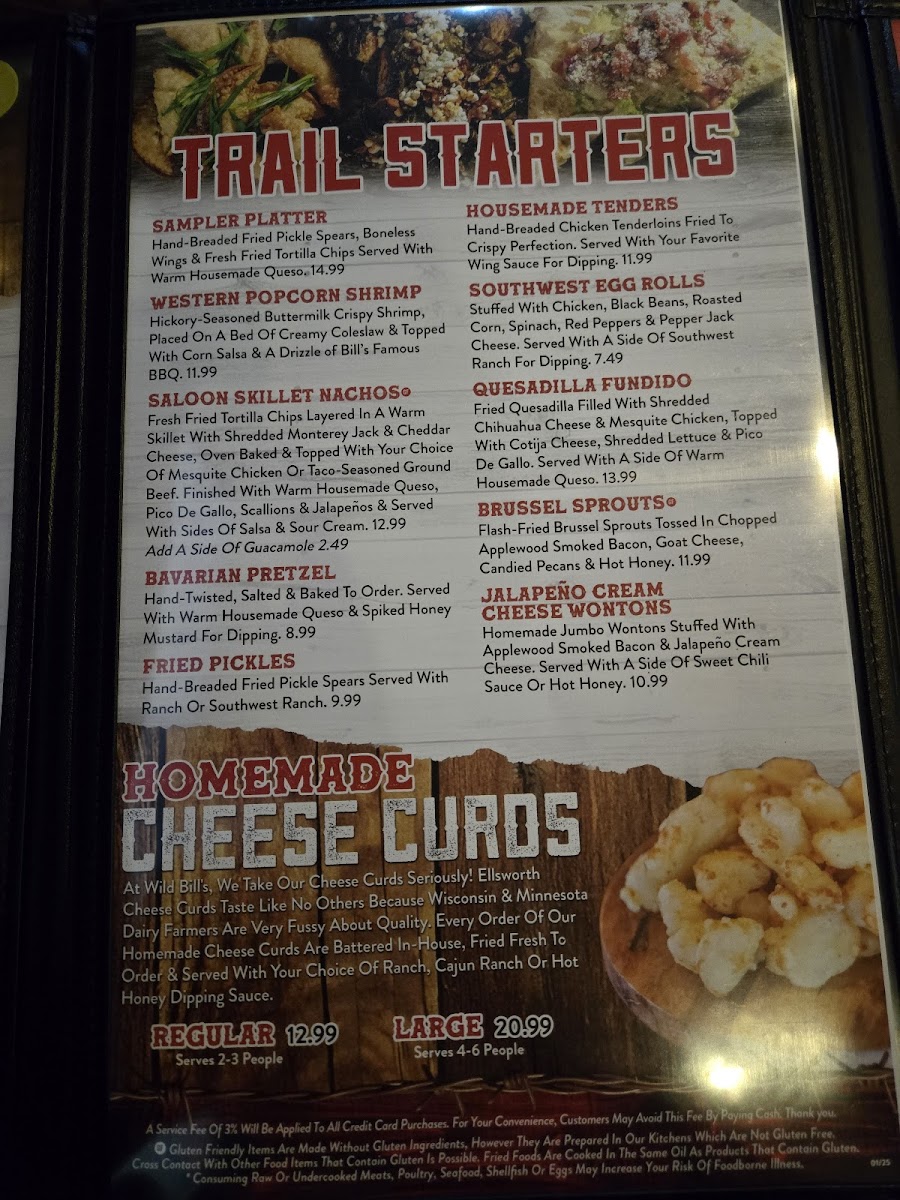 Menu Wild Bill's Sports Saloon - Blaine-5