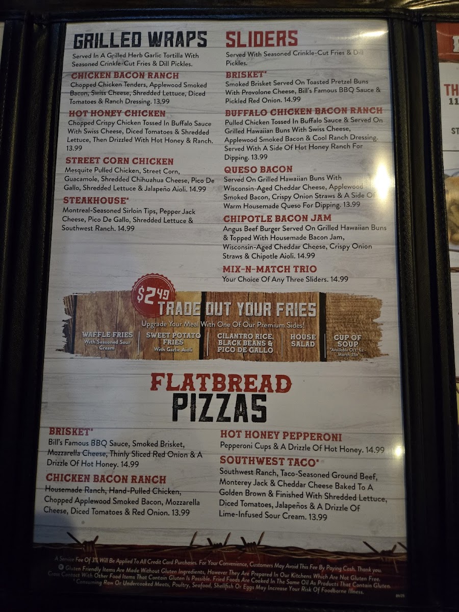 Menu Wild Bill's Sports Saloon - Blaine-7